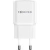 Forever TC-01-20AC PD QC charger 1x USB-C 1x USB 20W white