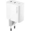 Forever TC-06-65CC GaN PD QC charger 2x USB-C 65W white