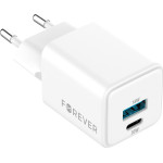 Forever TC-08-30AC GaN PD QC charger 1x USB-C 1x USB 30W white