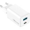 Forever TC-08-45AC GaN PD QC charger 1x USB-C 1x USB 45W white