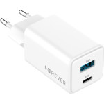 Forever TC-08-45AC GaN PD QC charger 1x USB-C 1x USB 45W white