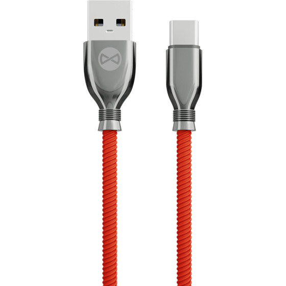Forever Tornado cable USB - USB-C 1,0 m 3A red