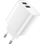 Forever wall charger 2xUSB 2,4A LS-03 white