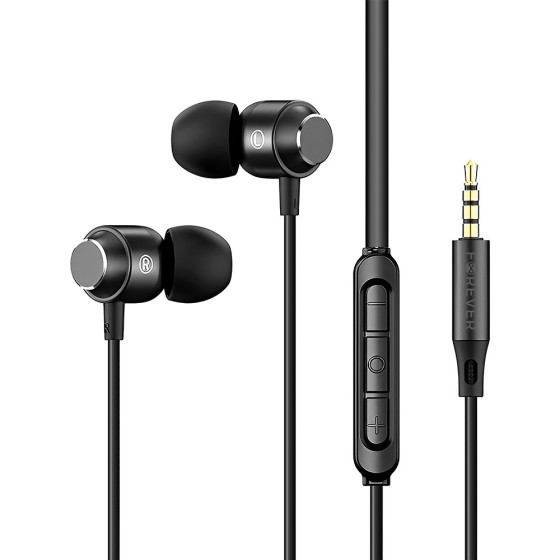 Forever wired earphones EP-01 jack 3,5mm black
