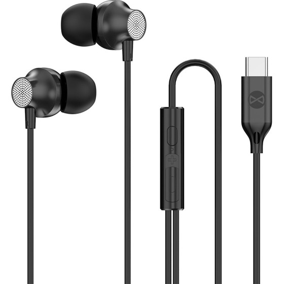 Forever wired earphones EP-02 USB-C black