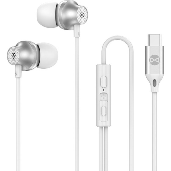 Forever wired earphones EP-02 USB-C white