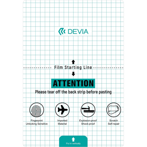 Devia Anticrash foil set for tablets for a cutting machine 20 pcs 20 x 29 cm