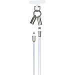 Devia cable lanyard 2in1 PD USB-C - Lightning 1,2 m 27W purple