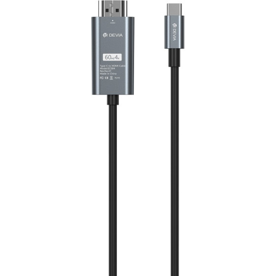Devia cable Storm EC084 USB-C - HDMI 4K 60 Hz 2,0 m black