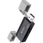 Devia card reader 2in1 EL240 USB/USB-C 3.0 black