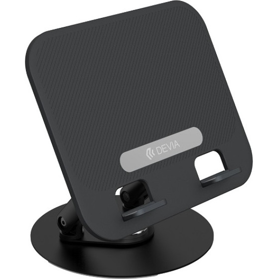 Devia folding holder stand EL238 for laptop tablet rotating 360 aluminum black