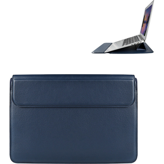 Devia laptop bag / MacBook bracket bag Ultra-Thin 13,3'' waterproof PU leather blue