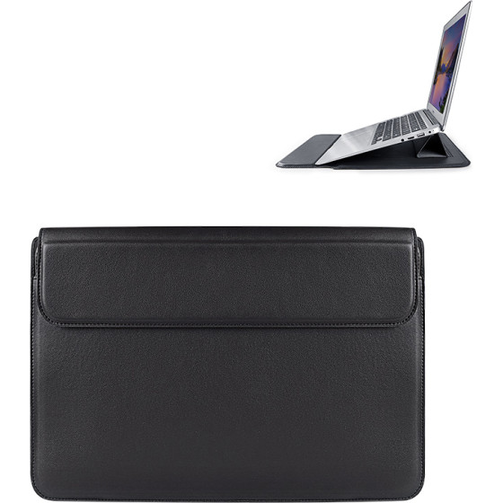 Devia laptop bag / MacBook bracket bag Ultra-Thin 15,4'' waterproof PU leather black