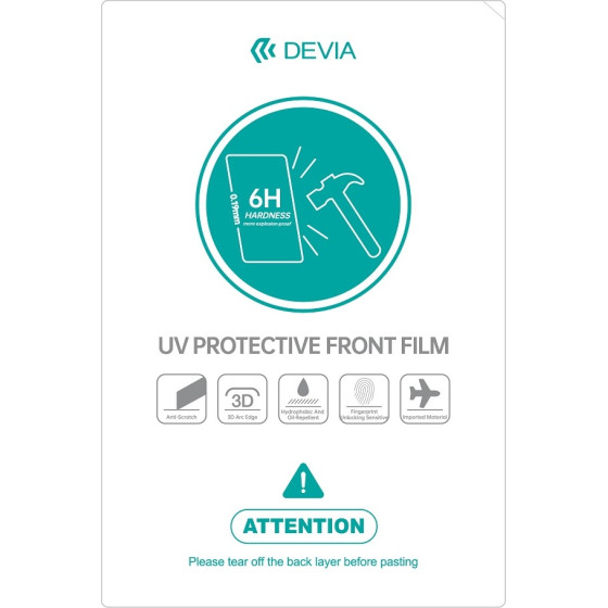 Devia Set of smartphone film UV 0,19mm 20pcs 6H for the cutting machine