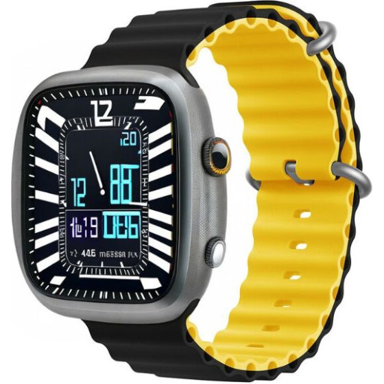 Devia strap Deluxe Sport6 for Apple Watch 44mm/ 45mm/ 46mm/ 49mm black yellow