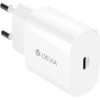 Devia wall charger Rocket PD 20W 1x USB-C white + cable USB-C - Lightning