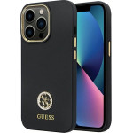 Guess case for iPhone 13 Pro Max 6,7'' GUHCP13XM4DGPK black HC Silicone Logo Strass 4G