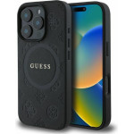Guess case for iPhone 16 Pro 6,3'' GUHMP16LPSAPSMEK black hardcase Saffiano Peony Classic Logo MagSafe
