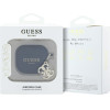 Guess Cover for AirPods 4 Silicone 4G Charm Black