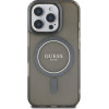 Guess HC MagSafe IML Glitter Circle case for iPhone 16 Pro Max 6,9'' black