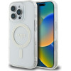 Guess HC MagSafe IML Glitter Circle case for iPhone 16 Pro Max 6,9'' transparent