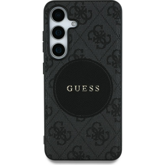 Guess HC MagSafe PU 4G Circle Classic Logo case for Samsung Galaxy S25 Ultra black