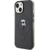Karl Lagerfeld case for iPhone 14 6,1'' KLHMP14SHFCKNOK KARL black HC MAGSAFE IML IKONIK