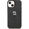 Karl Lagerfeld case for iPhone 14 6,1'' KLHMP14SHFCKNOK KARL black HC MAGSAFE IML IKONIK