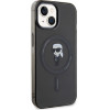 Karl Lagerfeld case for iPhone 14 6,1'' KLHMP14SHFCKNOK KARL black HC MAGSAFE IML IKONIK