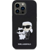 Karl Lagerfeld case for iPhone 14 Pro 6,1'' KLHCP14LSANKCPK black hardcase Saffiano Karl & Choupette