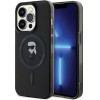 Karl Lagerfeld case for iPhone 14 Pro 6,1'' KLHMP14LHFCKNOK black HC MAGSAFE IML IKONIK