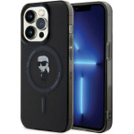 Karl Lagerfeld case for iPhone 14 Pro 6,1'' KLHMP14LHFCKNOK black HC MAGSAFE IML IKONIK