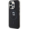 Karl Lagerfeld case for iPhone 14 Pro 6,1'' KLHMP14LHFCKNOK black HC MAGSAFE IML IKONIK