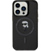 Karl Lagerfeld case for iPhone 14 Pro 6,1'' KLHMP14LHFCKNOK black HC MAGSAFE IML IKONIK