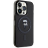 Karl Lagerfeld case for iPhone 14 Pro 6,1'' KLHMP14LHFCKNOK black HC MAGSAFE IML IKONIK