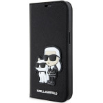 Karl Lagerfeld case for iPhone 14 Pro Max 6,7'' KLBKP14XSANKCPK black Saffiano Karl & Choupette
