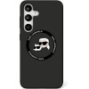 Karl Lagerfeld HC Magnetic Silicone case foruble Heads case for Samsung Galaxy S25 Plus black