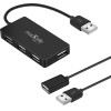 Maxlife Home Office Usb 2.0 Hub Usb - 4x Usb 0,15 m Black + Cable 1,5 m