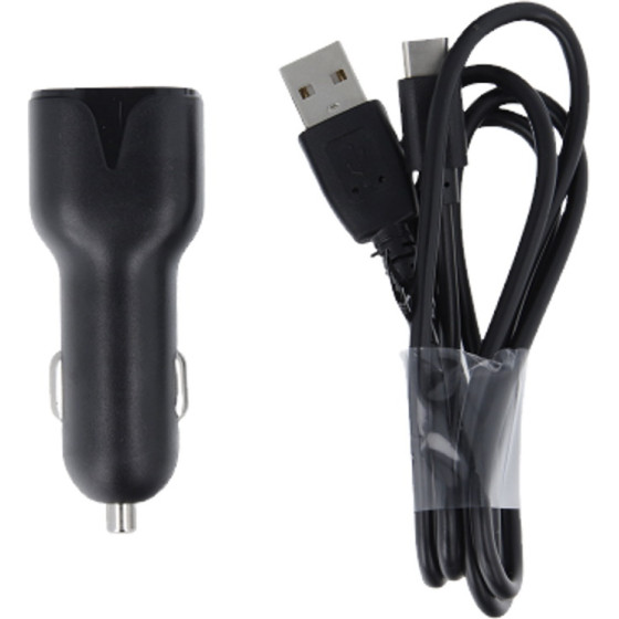 Maxlife MXCC-01 Car Charger 2x Usb 2.4A Black + USB-C cable