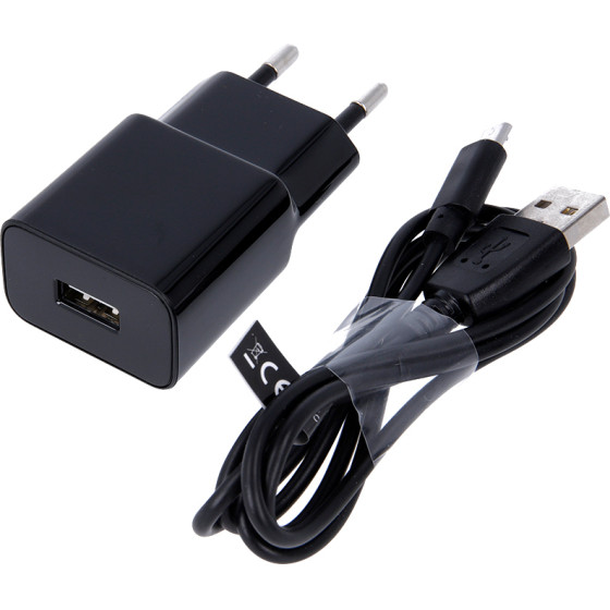 Maxlife MXTC-01 Charger 1x Usb 1A Black + Microusb cable