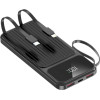 Maxlife Power Bank With built-In Cables MXPB-06 Pd Qc 22,5W 10000 Mah black