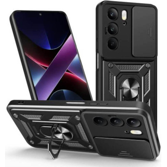 Bodycell Armor Slide Cover Case Realme C75/C75x 4G Black - (BA-00489)