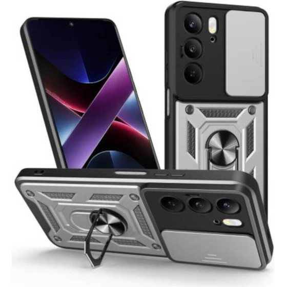 Bodycell Armor Slide Cover Case Realme C75/C75x 4G Silver - (BA-00491)
