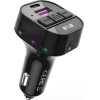 XO transmitter FM BCC17 Bluetooth MP3 car charger 30W black + cable USB-C - USB-C