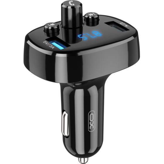 XO transmitter FM BCC02 Bluetooth MP3 car charger 15W black