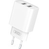 XO wall charger CE02C 2x USB 2,1A white + Lightning cable