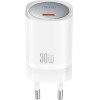 XO wall charger CE20 PD 30W 1x USB-C white + cable USB-C - USB-C