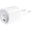 XO wall charger CE20 PD 30W 1x USB-C white + cable USB-C - USB-C