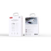 XO wall charger CE21 PD 30W 1x USB-C 1x USB white + cable USB-C - USB-C