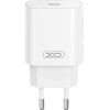XO wall charger CE25 PD 25W 1x USB-C white + cable USB-C - USB-C